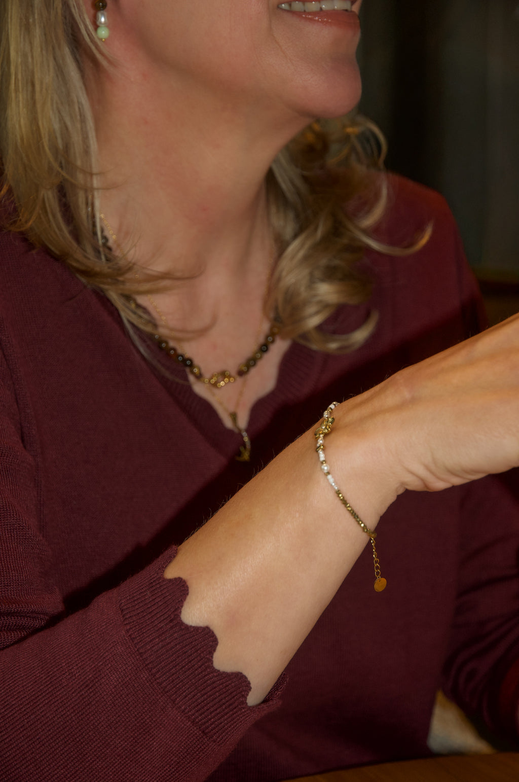 Marieke - Bloem armband