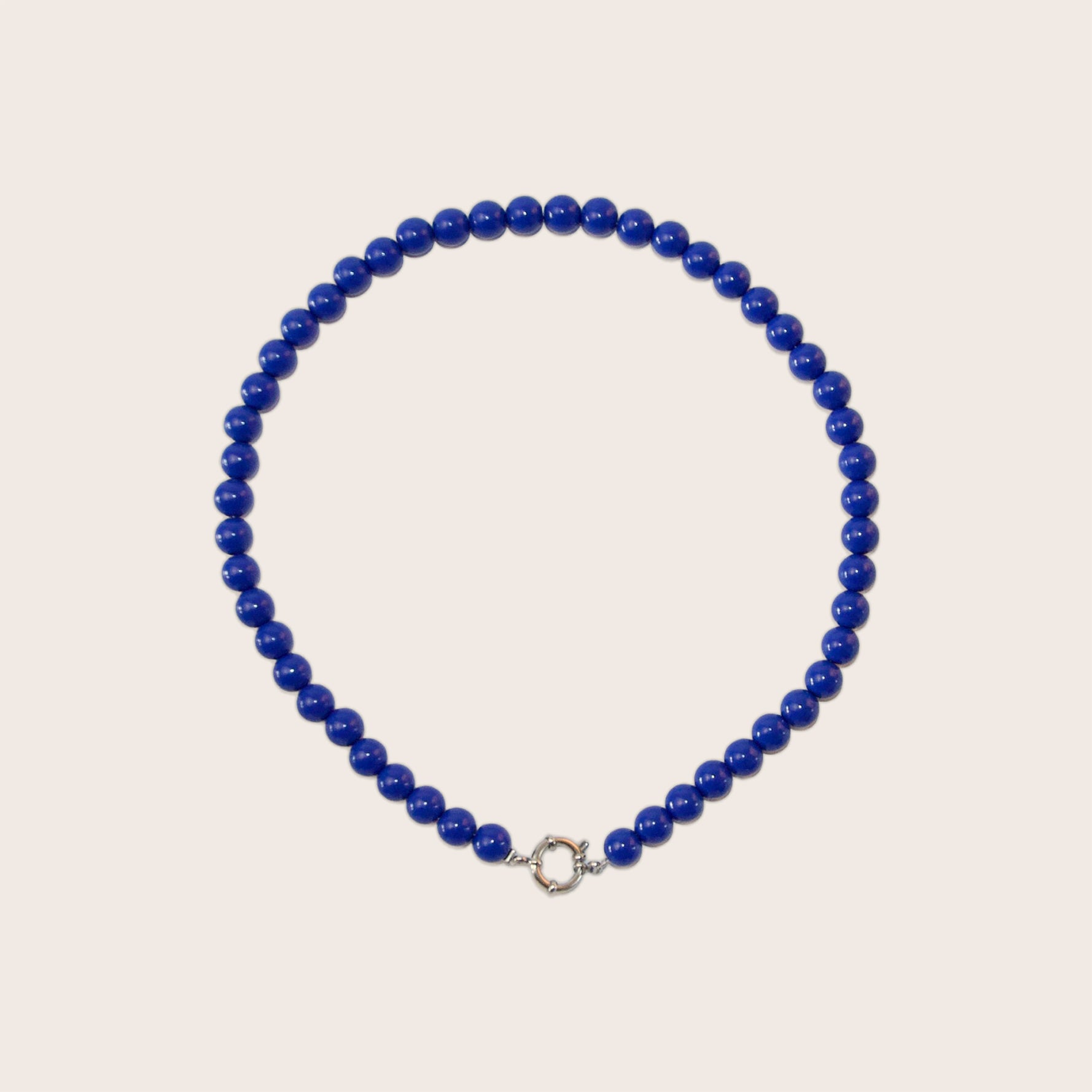 Monique- Blauwe kralenketting