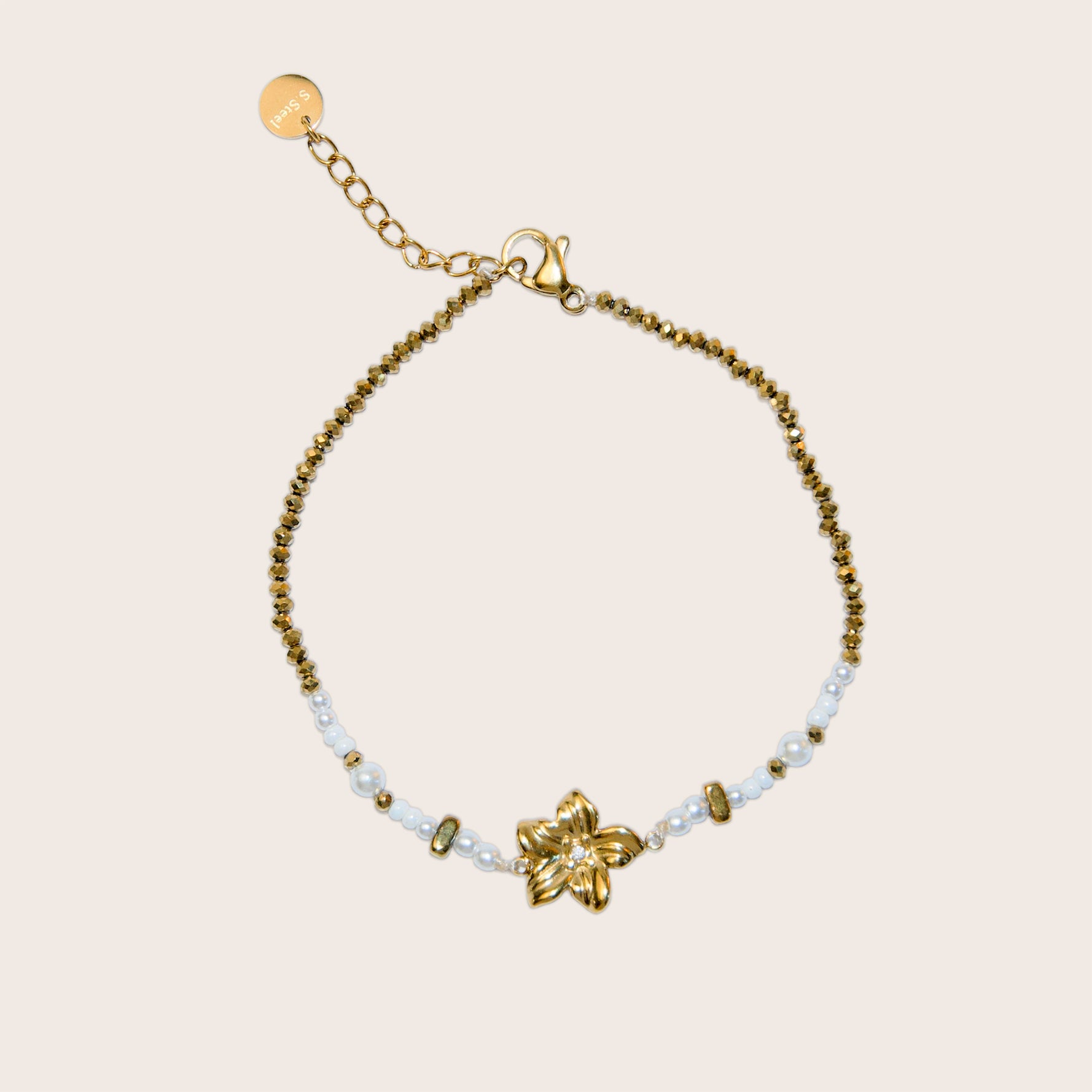 Marieke - Bloem armband