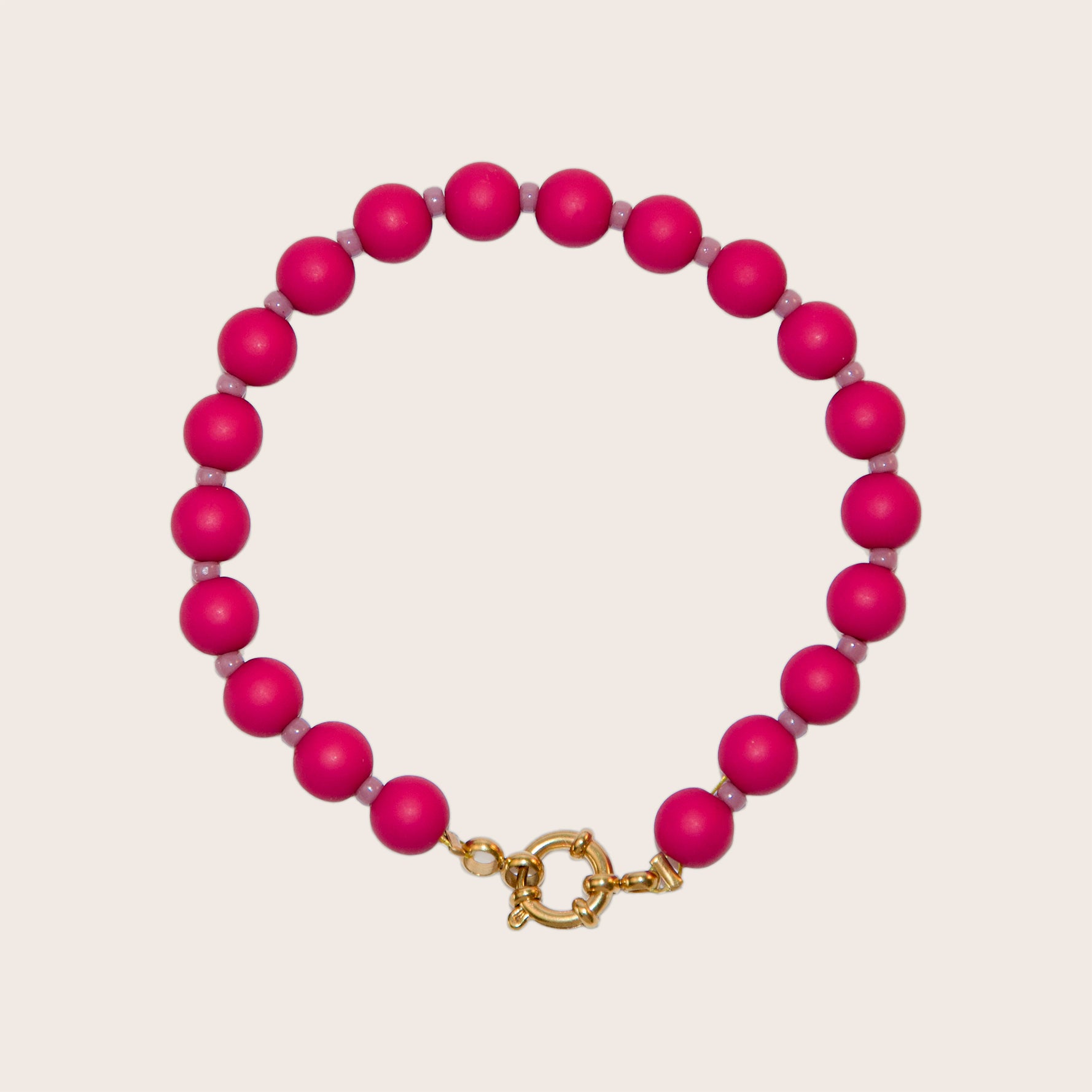 Wendy - Roze kralen armband