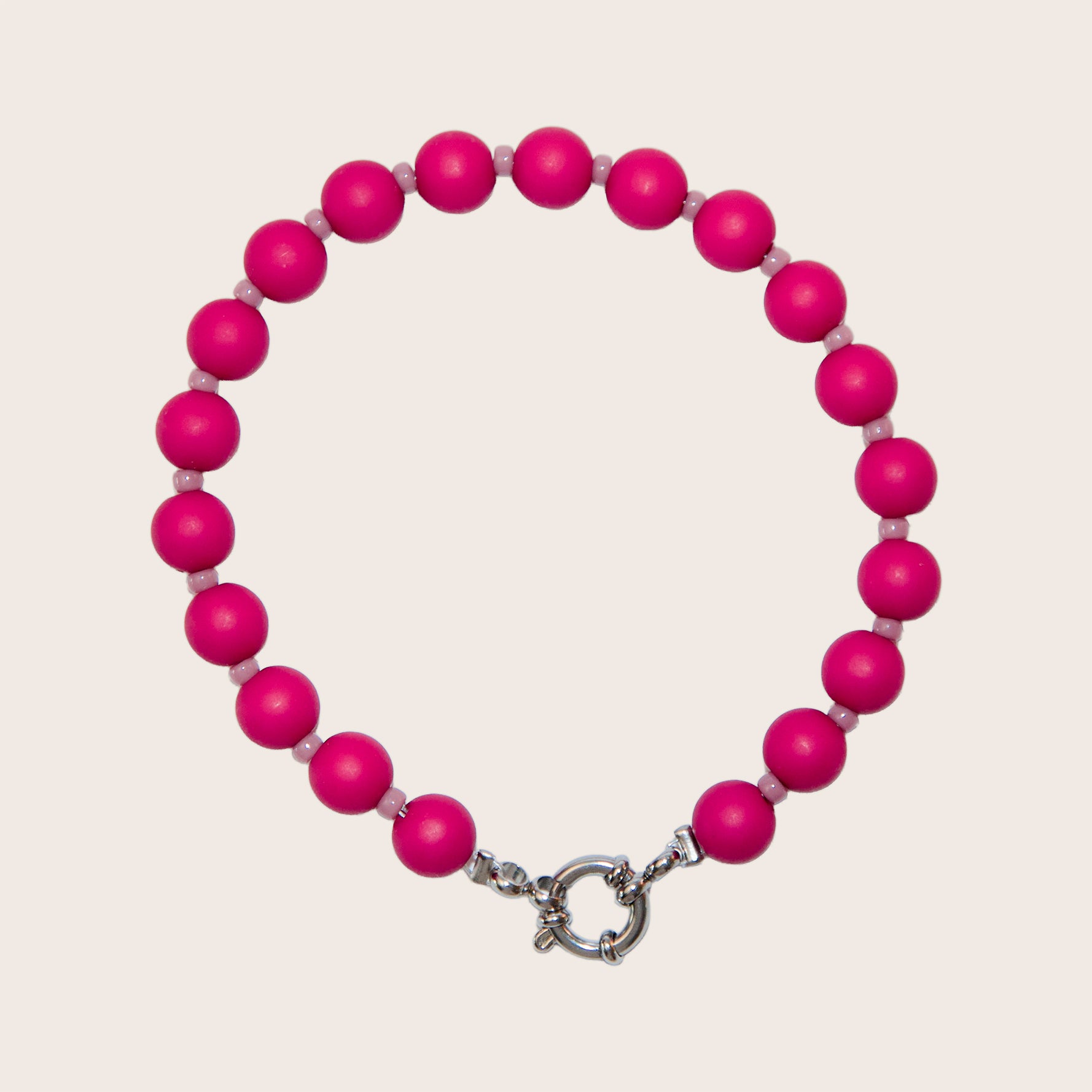 Wendy - Roze kralen armband