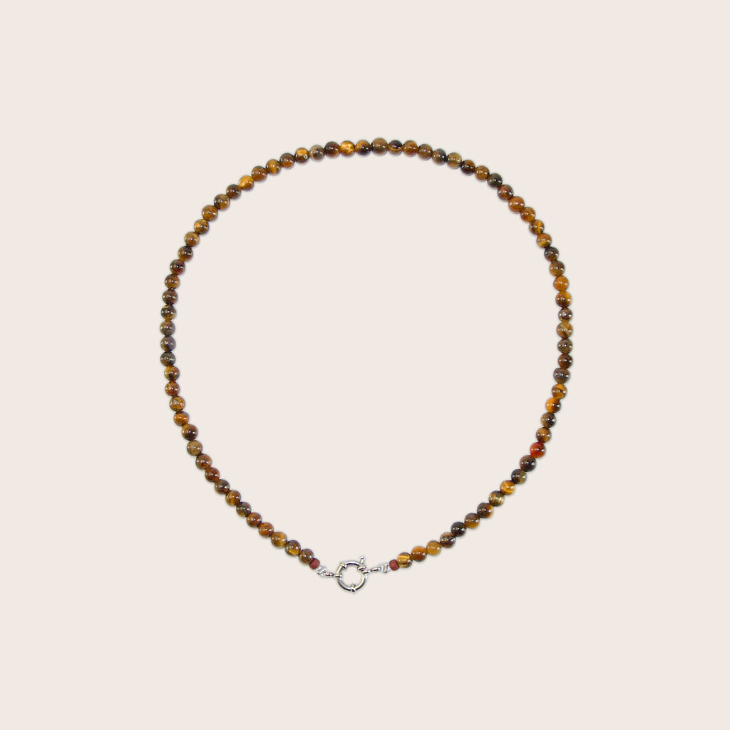 Joreen - Tijgeroog ketting boeislot